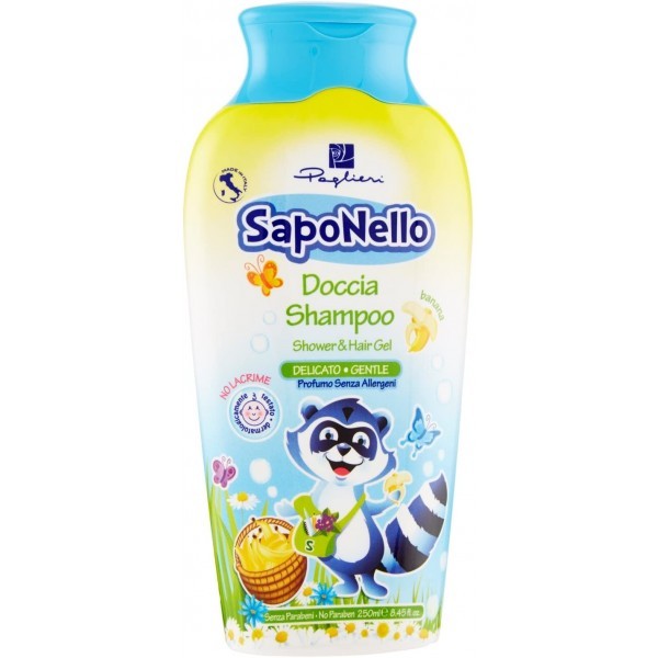 SAPONELLO-SPRCHOVY-GEL-A-SAMPON-2V1-JEMNY-(S-BANANOM)-250ML